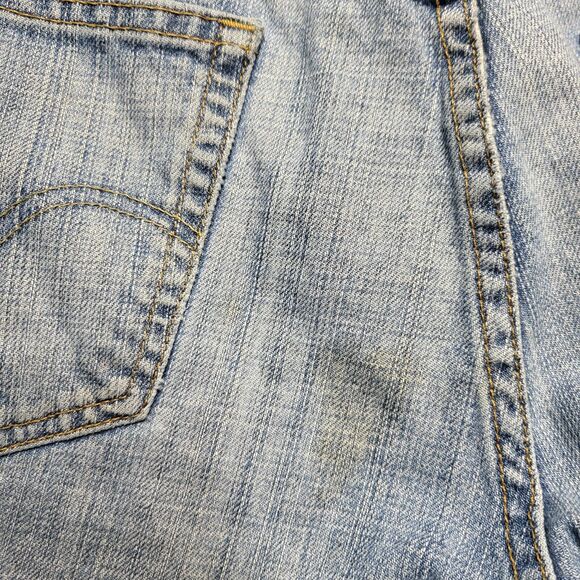 Levi's 569 Jeans Mens 35x31 Blue Denim Loose Straight Leg Distressed Thrashed - Picture 5 of 16